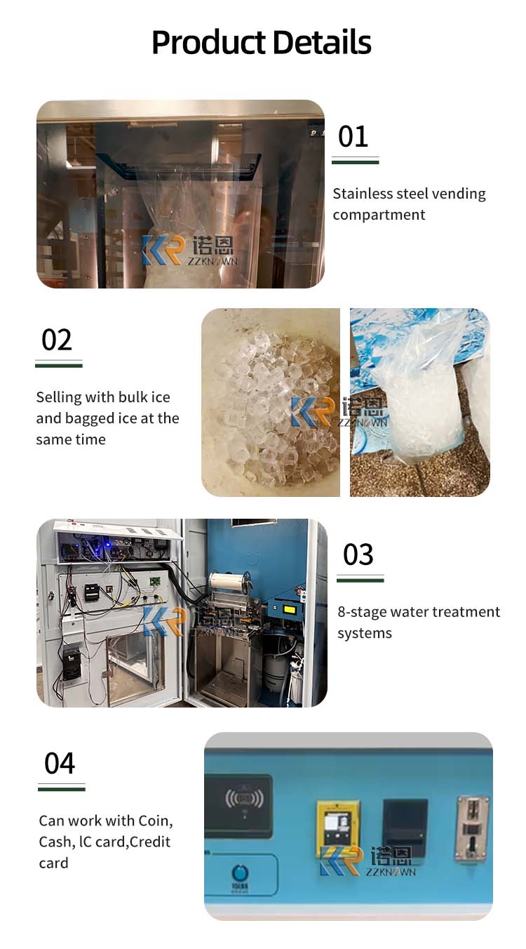 Customized Automatic Ice Vendi - Commercial Vending Machine ulasan dan harga