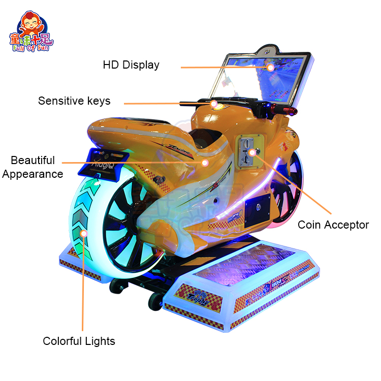 Indoor Amusement Children Moto - Coin Operated Kiddie Ride ulasan dan harga