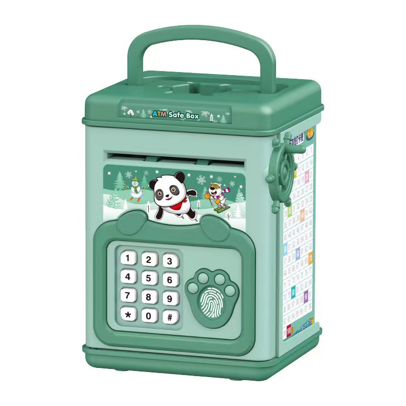 Money Box with Fingerprint Pig - Coin Operated Kiddie Ride ulasan dan harga