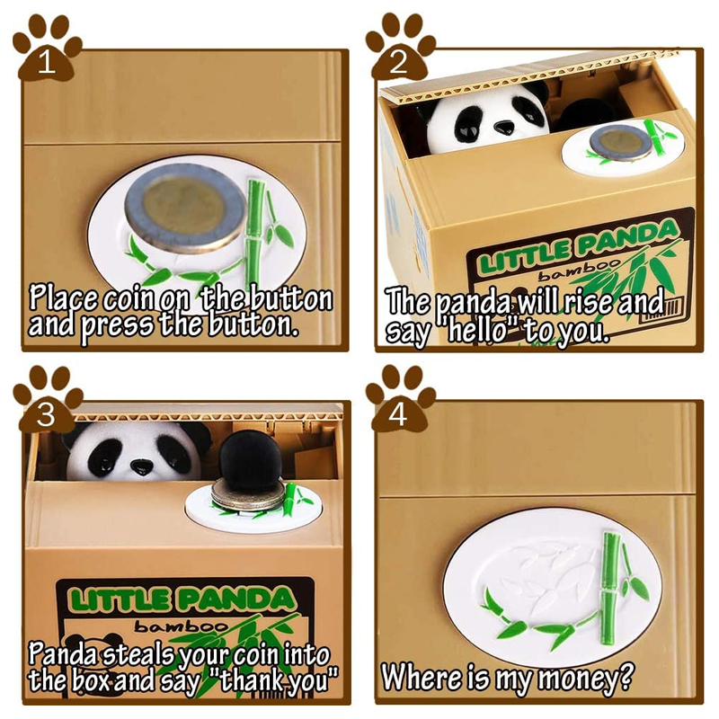 Cat Panda Stealing Coin Money  - Coin Operated Kiddie Ride ulasan dan harga