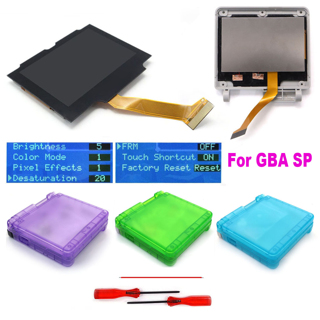 HISPEEDIDO For GBA SP IPS V5 S - Lcd Screen Arcade ulasan dan harga